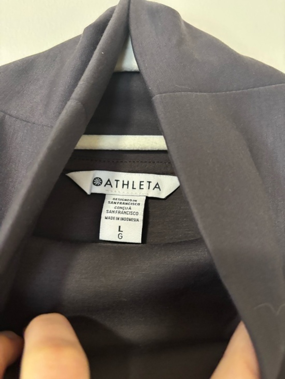 Athleta Allure‎ Cinch Mock Neck Sweatshirt in Gray - Picture 6 of 9